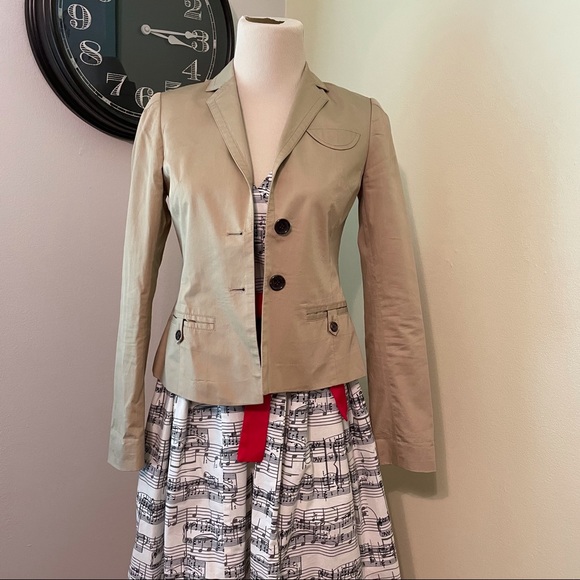 Banana Republic 00P Khaki Cotton Blazer - Picture 8 of 8